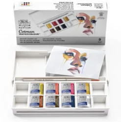 Caixa Pastilhas Aguarela Cotman Retrato Winsor & Newton