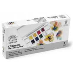 Caixa Pastilhas Aguarela Cotman Floral Winsor & Newton