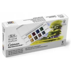 Caixa Pastilhas Aguarela Cotman Paisagem Winsor & Newton
