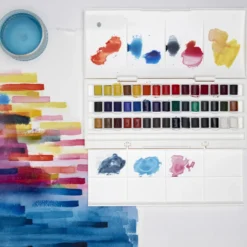 Caixa Studio de Meias Pastilhas Aguarela Cotman Winsor & Newton