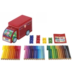 Carrinha com Marcadores Connector Faber-Castell
