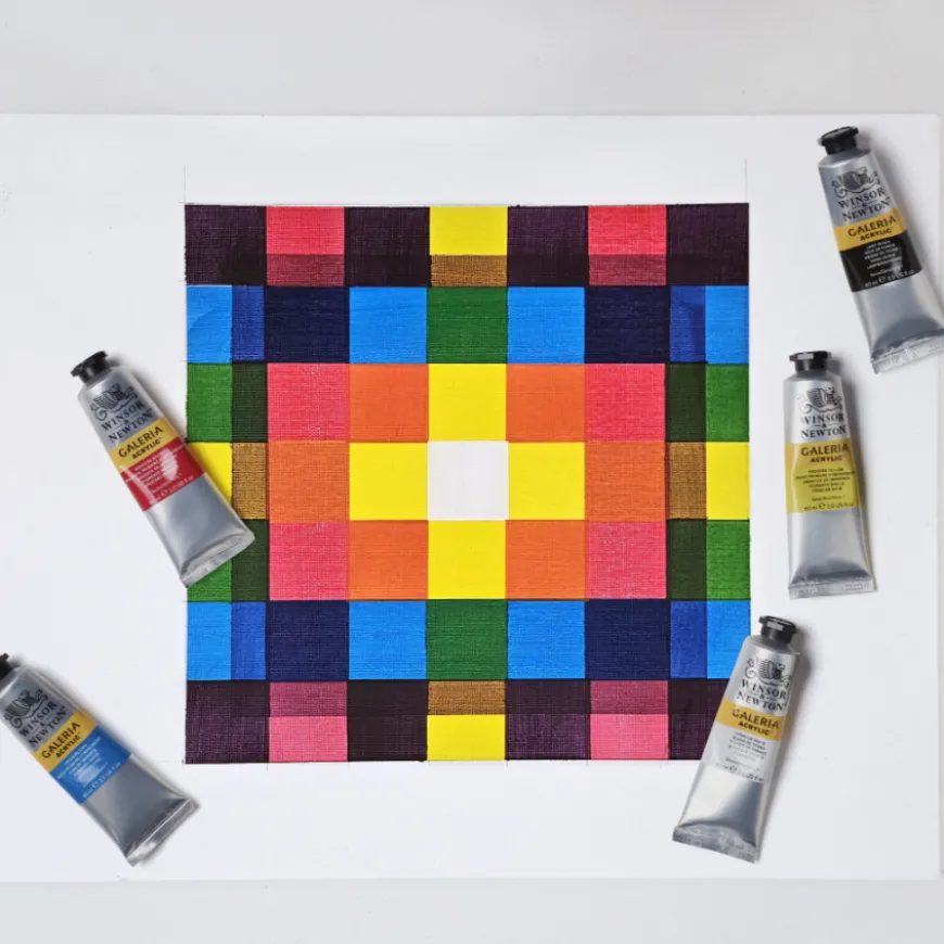 Conjunto Acrílico Galeria Impressão Winsor & Newton