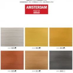 Conjunto Acrílico Metálicos Amsterdam