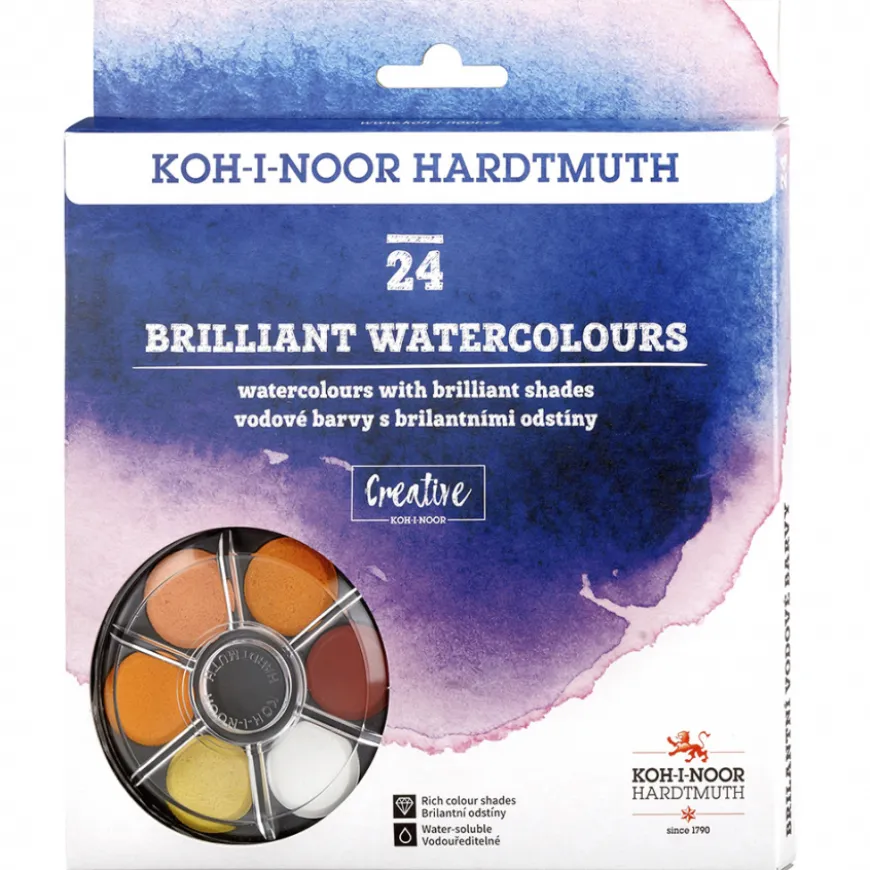 Conjunto Aguarelas Hardtmuth Koh-I-Noor