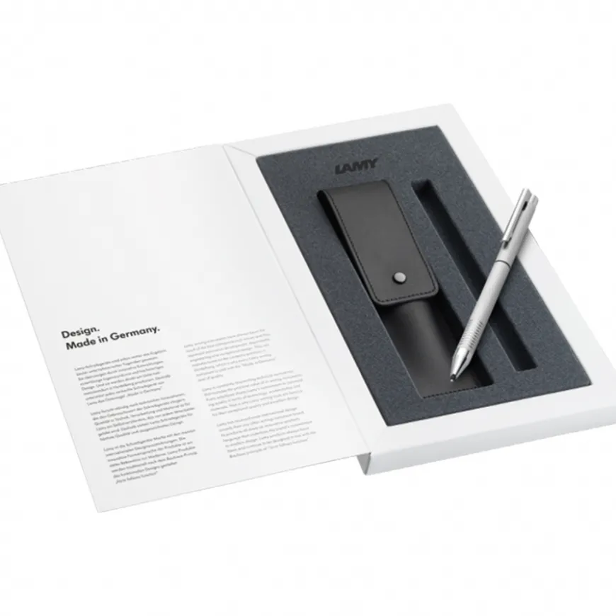 Conjunto Caneta Multifunções Logo Twin Brushed 606 Lamy