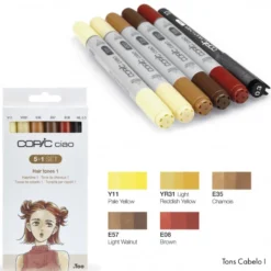 Conjunto Copic Ciao Tons Cabelo