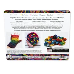 Conjunto 4 Cores de Corante Ácido Jacquard