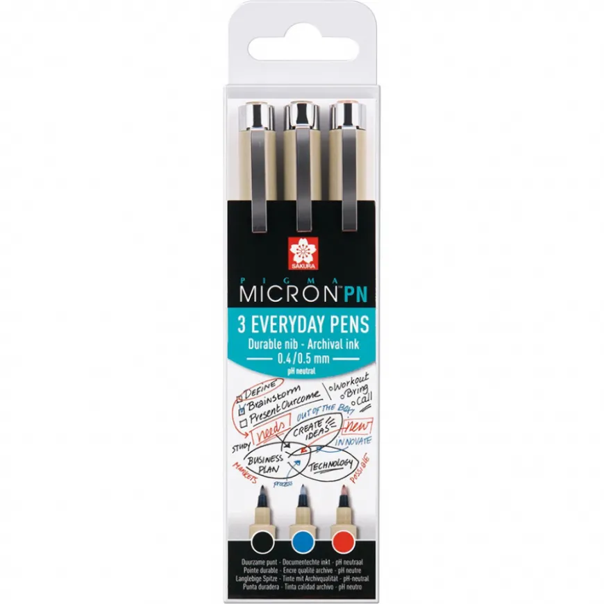Conjunto de Marcadores Pigma Micron com Ponta de Plástico