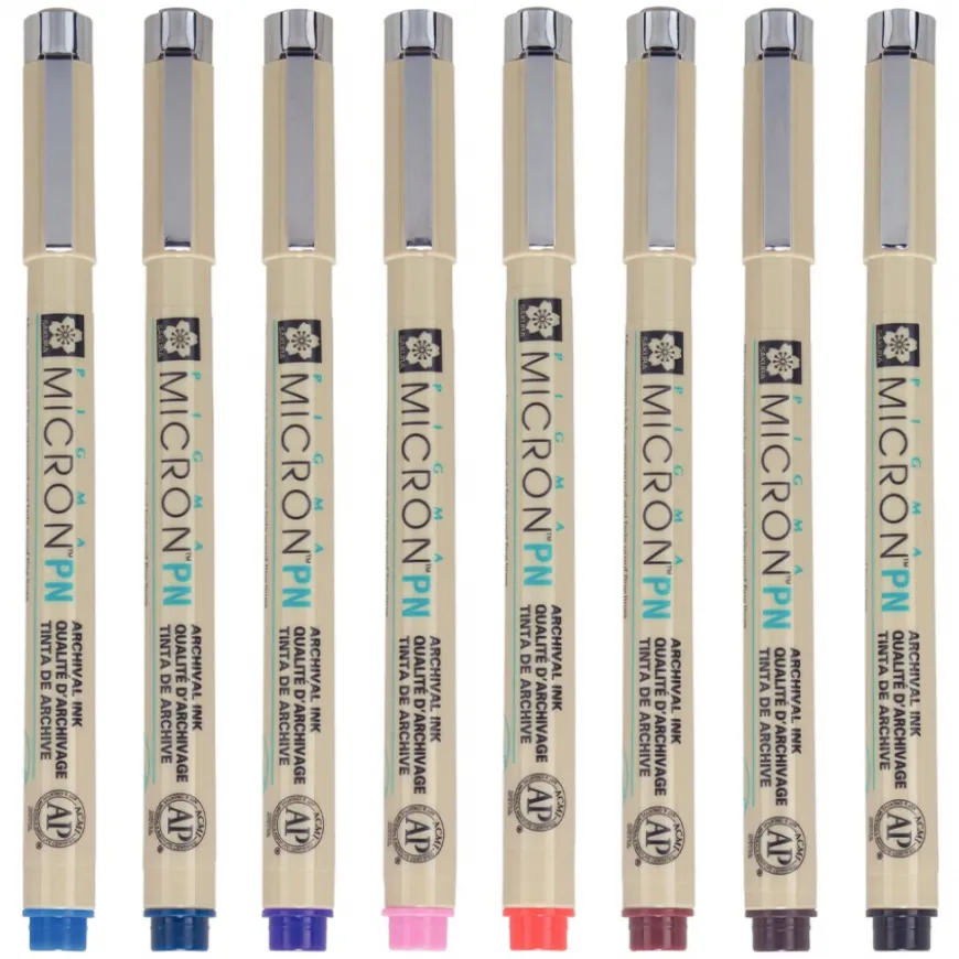 Conjunto de Marcadores Pigma Micron com Ponta de Plástico