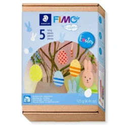 Conjunto FIMO Air Coelhos da Páscoa