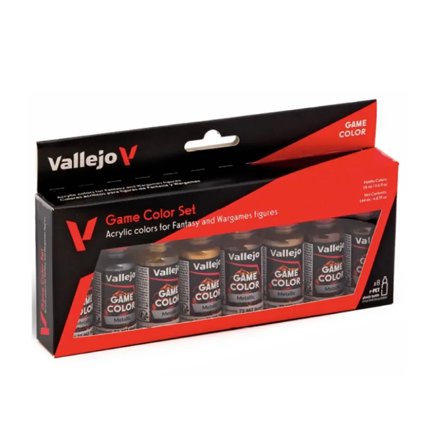 Conjunto Game Color 8 cores Vallejo