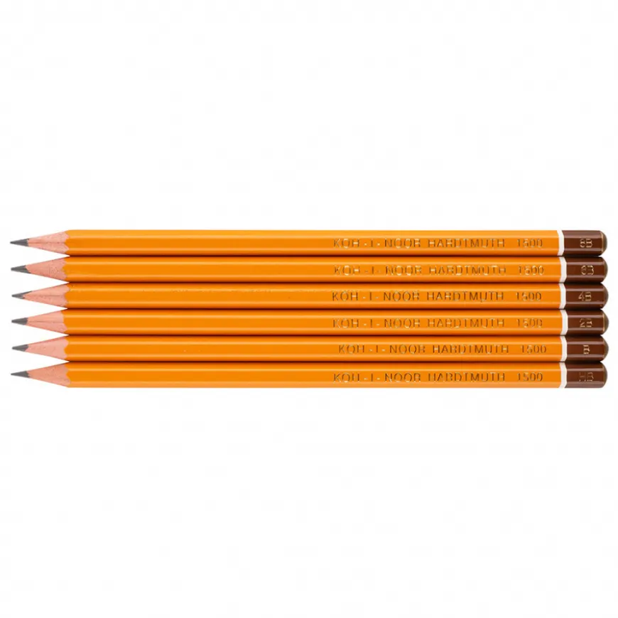 Conjunto Gioconda 6 Lápis Grafite 1501 Koh-I-Noor