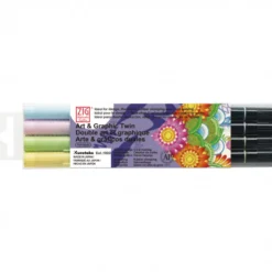 Conjunto Marcador Art & Graphic Twin 2 pontas ZIG