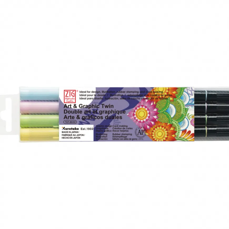 Conjunto Marcador Art & Graphic Twin 2 pontas ZIG