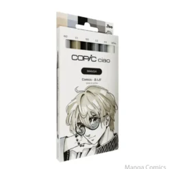 Conjunto 6 Marcadores Copic Manga