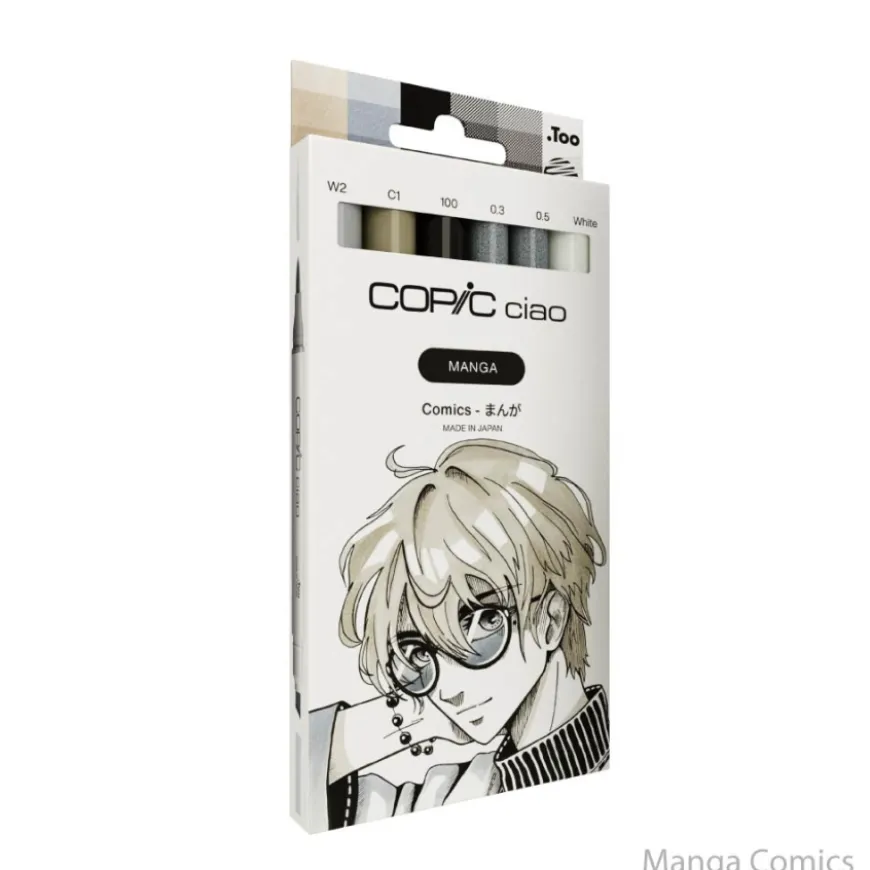 Conjunto 6 Marcadores Copic Manga