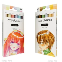 Conjunto 6 Marcadores Copic Manga