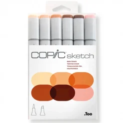 Conjunto Marcadores Copic Sketch Theme - Tons de Pele