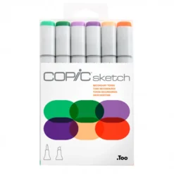 Conjunto Marcadores Copic Sketch - Cores Secundárias