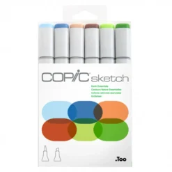 Conjunto Marcadores Copic Sketch - Cores Terra Essenciais
