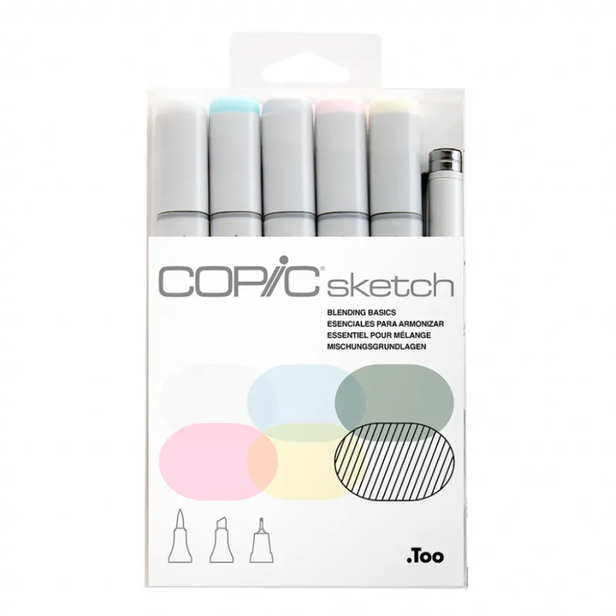 Conjunto Marcadores Copic Sketch - Essenciais de Mistura