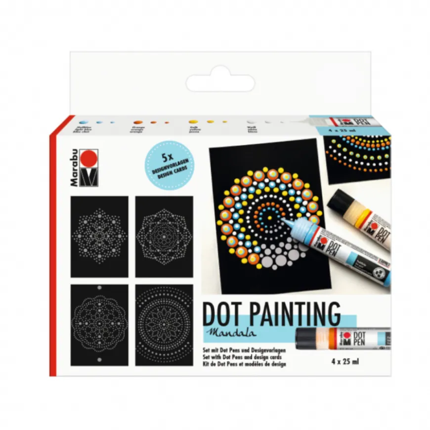 Conjunto Marcadores Dot Mandala Marabu