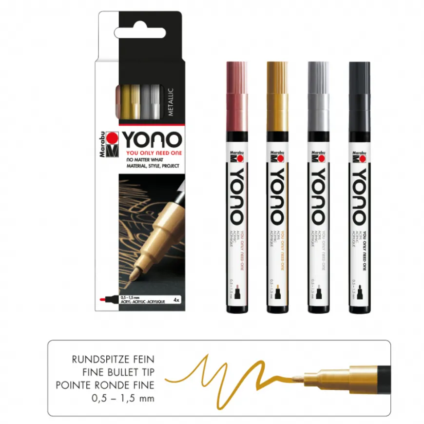 Conjunto Marcadores Fino Yono Marabu