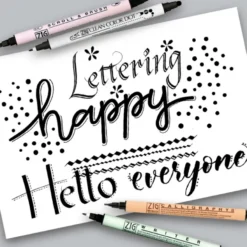 Conjunto Marcadores Hand Lettering ZIG