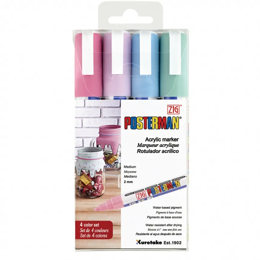 Conjunto Marcadores Médio Posterman ZIG