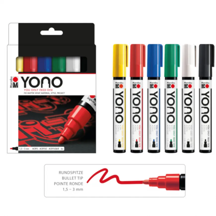 Conjunto Marcadores Médio Yono Marabu