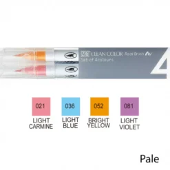 Conjunto Marcadores Pincel Clean Color Real Brush Zig