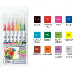 Conjunto Marcadores Pincel Clean Color Real Brush Zig