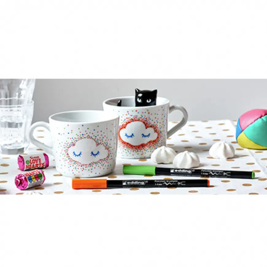 Conjunto 6 Marcadores Porcelana