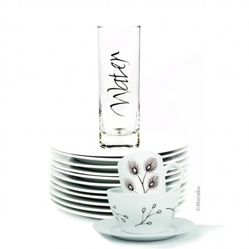 Conjunto 3 Marcadores Porcelana e Vidro Elegance Marabu