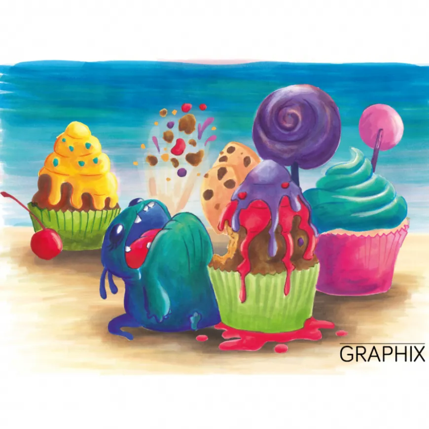 Conjunto Marcadores Sketch Graphix Marabu