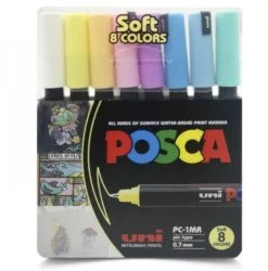 Conjunto Marcadores Soft Colors PC-1MR Posca