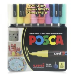 Conjunto Marcadores Soft Colors PC-3M Posca