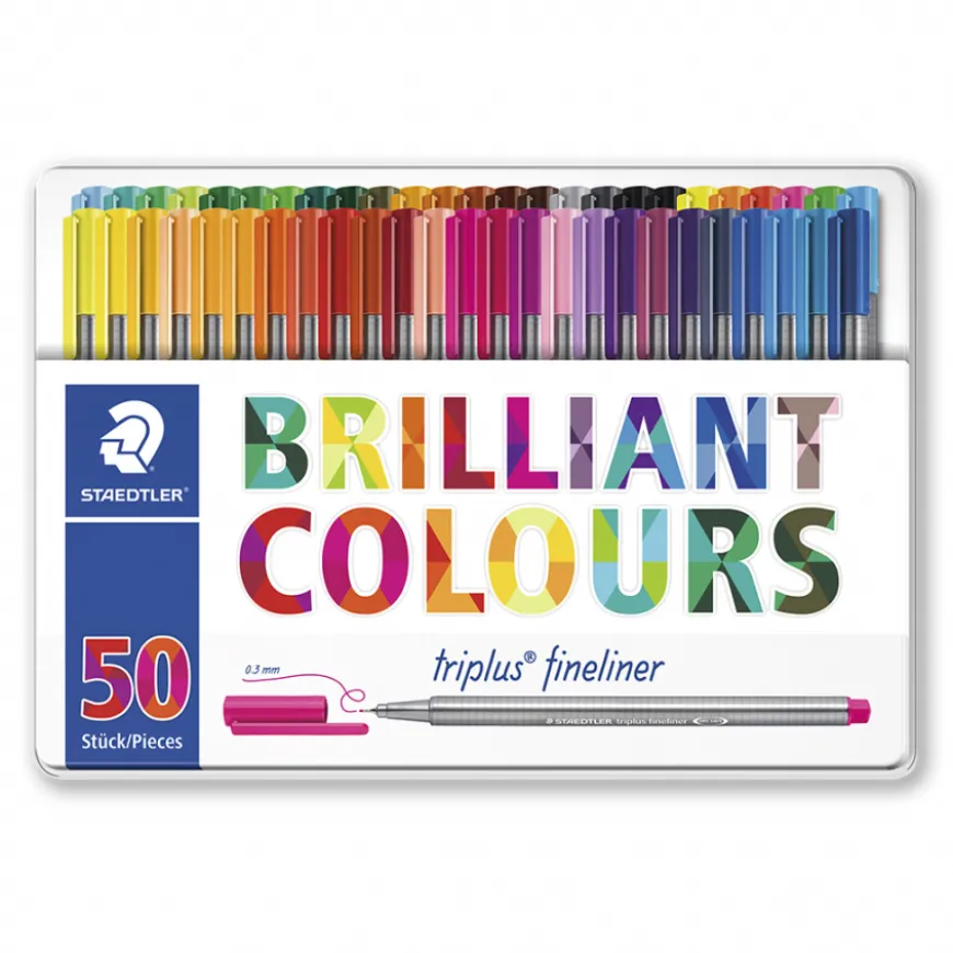 Conjunto Marcadores Triplus Fineliner Staedtler