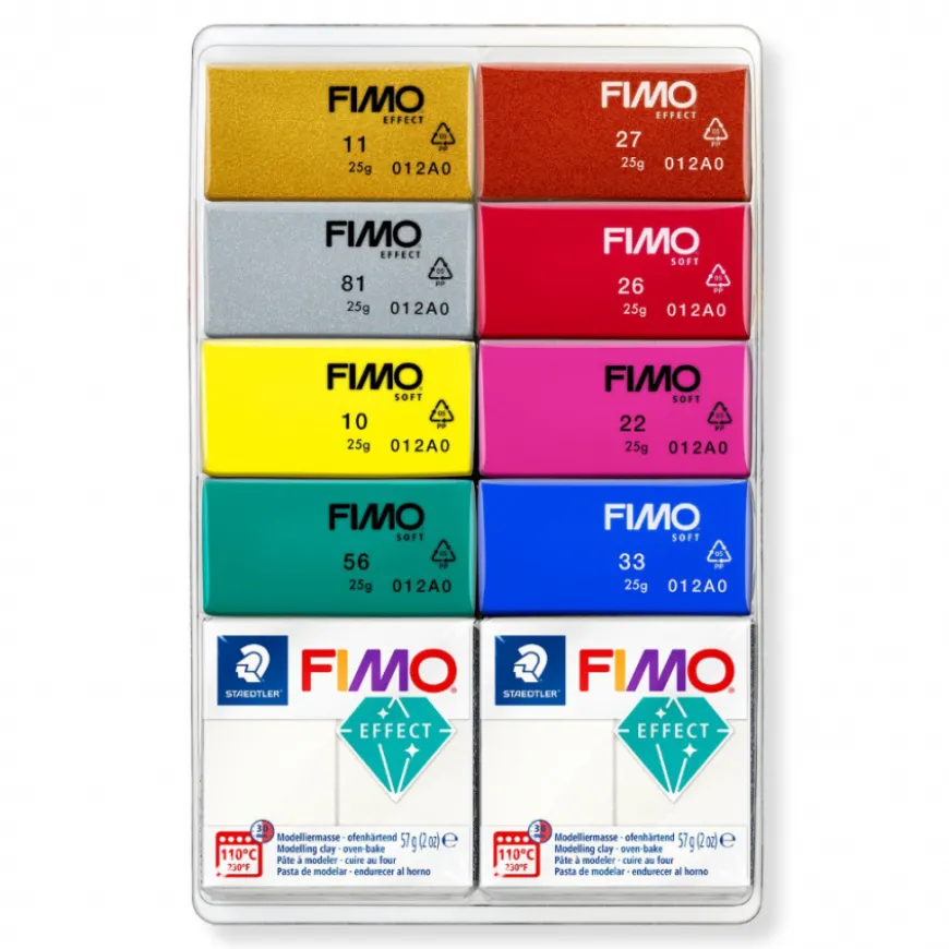 Conjunto Pasta Modelar Effect Mixing Mica Fimo