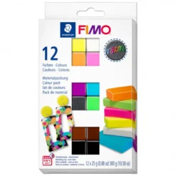 Conjunto Pasta Modelar Effect Neon Fimo