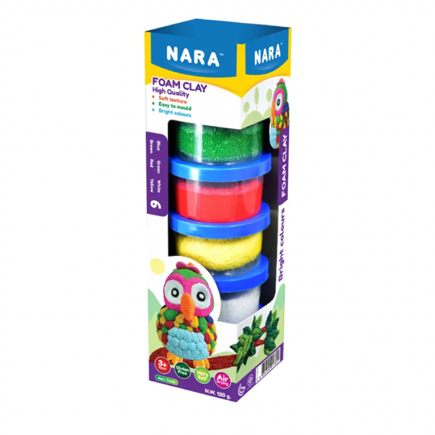 Conjunto Pasta Modelar Espuma Nara