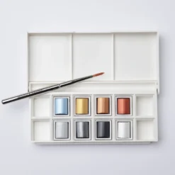 Conjunto Pastilhas Aguarela Metálicas Cotman Winsor & Newton