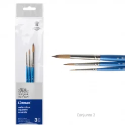 Conjunto Pincéis Redondos Aguarela Cotman Winsor & Newton