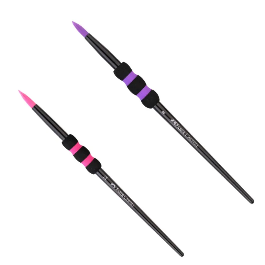 Conjunto Pincéis Soft Touch Black Faber-Castell