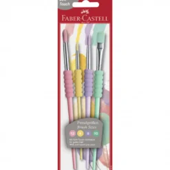 Conjunto Pincéis Soft Touch Pastel Faber-Castell