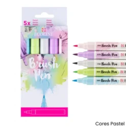 Conjunto Temático 5 Marcadores Pincel Ecoline Talens