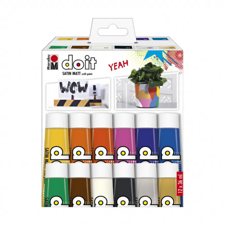 Conjunto Tinta Acrílica DO IT Marabu