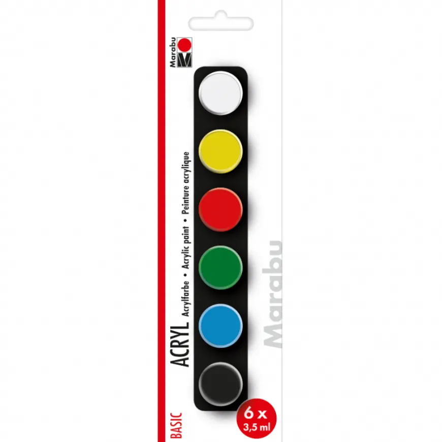 Conjunto Tinta Acrílica Marabu