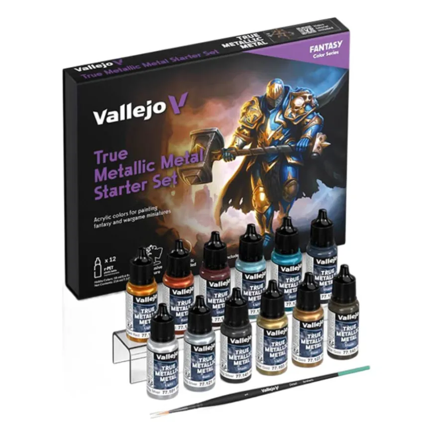 Conjunto True Metallic Metal Color Starter Vallejo