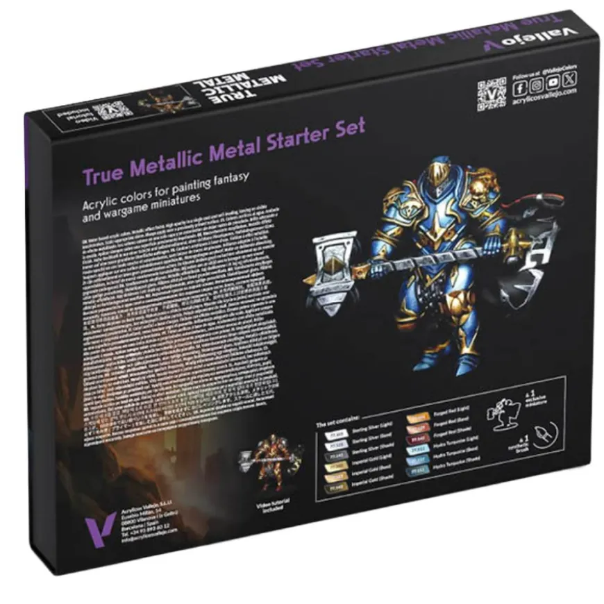 Conjunto True Metallic Metal Color Starter Vallejo